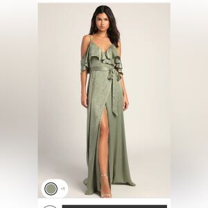 Lulus Dark green dress